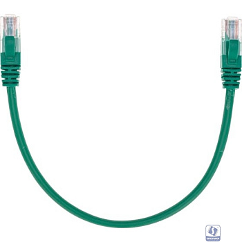 Rexant (02-0106-03) Патч-корд U/UTP, CAT 5e, RJ45-RJ45, 26AWG, LSZH, зеленый, 0,3м