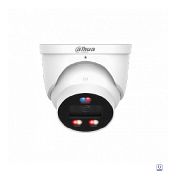 DAHUA DH-IPC-HDW3849HP-AS-PV-0360B-PRO Уличная купольная IP-видеокамера WizColor с ИИ и активным сдерживанием 8mp, 1/1.8” CMOS, объектив 3.6мм, видеоаналитика, ИК 30м, LED 30м, IP67