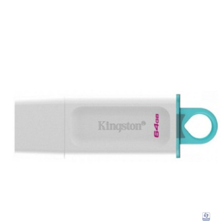 Kingston USB Drive 64GB DataTraveler Exodia USB 3.2 gen.1, белый+бирюзовый