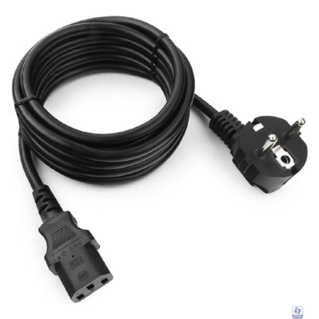 Cablexpert Кабель питания 3м, Schuko- C13, 3х1кв.мм, черный, с заземлением, пакет (PC-186-1-3M)