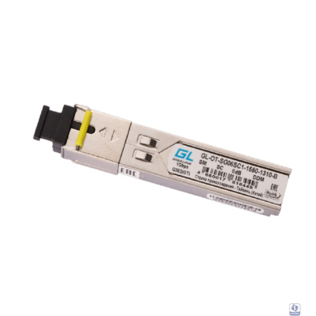 NIKOMAX GL-OT-SG06SC1-1550-1310-B Модуль SFP, WDM, 155Mb/1,25Gb/s одно волокно SM, SC, Tx:1550/Rx:1310 нм, 6 дБ до 3 км