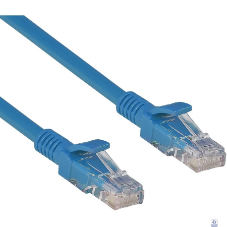 Exegate EX282035RUS Патч-корд UTP-RJ45-RJ45-5e-5M-BL, UTP, cat.5e, 5м, синий