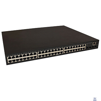 Коммутатор/ OSNOVO Управляемый L2 PoE коммутатор Gigabit Ethernet на 48 RJ45 PoE + 4*GE SFP, до 30W на порт, суммарно до 800W