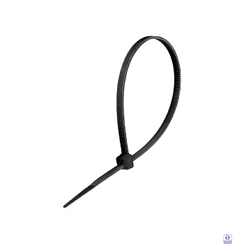 Exegate EX292903RUS Стяжка (хомут) нейлоновая ExeGate CV66-250x4.8B (нейлон 6.6, 250x4.8мм, неоткрывающаяся, halogen free, -40°C - +85°C, черная, 100 шт)