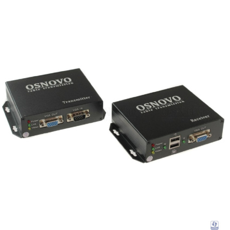TA-VKM/7+RA-VKM/7 Комплект ( приемник + передатчик) для передачи VGA, Клавиатура, "Мышь" на расстояние до 300м.