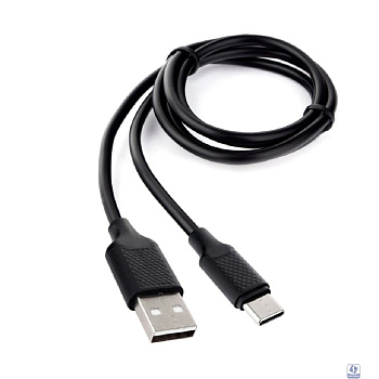 Cablexpert Кабель USB2.0 AM/Type-C, 3А, QC3.0, Mobile2, 1м, черный, коробка (CCB-USB2-AMCMO2-1MB)
