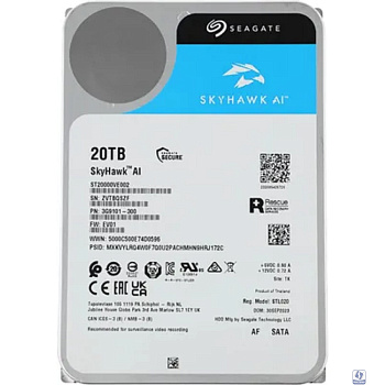 20Tb Seagate SkyHawk AI Survelilance SATA3 3.5" 256Mb 7200rpm ST20000VE002
