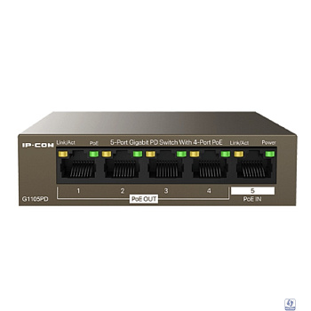 IP-COM G1105PD Коммутатор PD-PoE 5-Ports 10/100/1000 Base-T + 1-Port 1000 Base-X 