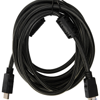 Кабель интерфейсный Buro HDMI-V1.4-3MC HDMI (m) - HDMI (m), ver 1.4, 3м, GOLD, ф/фильтр, черный 1478154