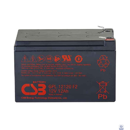 CSB Батарея GPL12120 F2  (12V 12Ah) 