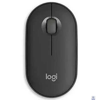Мышь Logitech Pebble 2 M350S графитовый оптическая (4000dpi) silent беспроводная BT USB для ноутбука (2but)