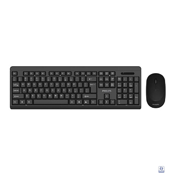 Philips Беспроводной Комплект SPT6324, 2.4 GHz 104 клав/3 кнопки, 1600dpi, русская заводская раскладка, чёрный