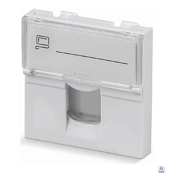 Cabeus FP-L-45-1M Вставка 45x45 (Mosaic) для 1 модуля формата Keystone Jack (арт.078604)