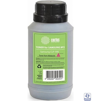Тонер Cactus CS-TSG3M-45 пурпурный флакон 45гр. для принтера Samsung CLP Universal