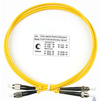 Cabeus FOP(d)-9-FC-ST-1,5m Шнур оптический duplex FC-ST 9/125 sm 1,5м LSZH