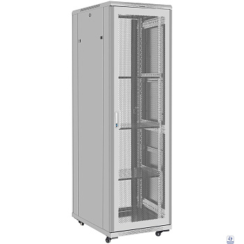 Exegate EX300277RUS Шкаф телекоммуникационный 19" напольный 42U ExeGate EC-FS-42U.600.800.V.V.GREY (19”, 42U, 600x800x2054mm (ШхГхВ), передняя и задняя двери перфорированные, съемные боковые панели, п