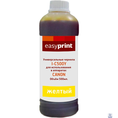 Easyprint Чернила I-C500Y универсальные для Canon (500мл.) жёлтый