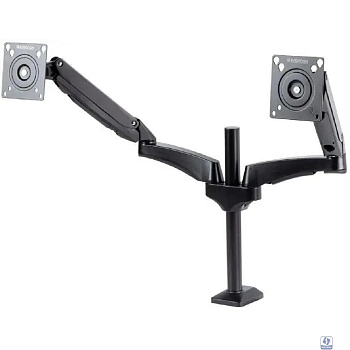 Kromax OFFICE-12 черный  Настольный кронштейн для двух мониторов 15"-32" (до 2х6кг)