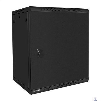 Exegate EX300268RUS Шкаф телекоммуникационный 19" настенный 15U ExeGate EC-WM-15U.600.M.BLACK (19”, 15U, 600x600x769mm (ШхГхВ), передняя дверь металл, съемные боковые панели, пыле- и влагозащита IP23,