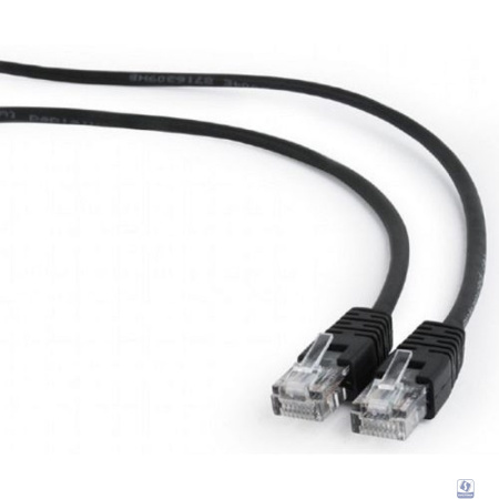 Cablexpert PP12-3M/BK Патч-корд UTP кат.5e, 3м, литой, многожильный (чёрный)
