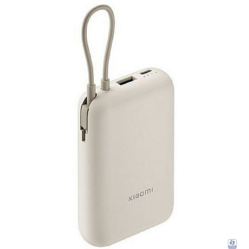 Xiaomi Power Bank 10000mAh (встроенный кабель) Tan GL P15ZM (BHR9072GL)