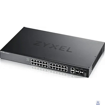 Коммутатор/ Zyxel XGS2220-30 L3 Access switch , rack 19", 24xRJ-45: 1G, 2xRJ-45: 1/2.5/5/10G, 4xSFP+, standalone/cloud management