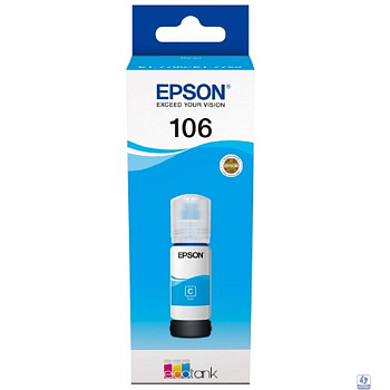 EPSON C13T00R240  Контейнер 106 с голубыми чернилами для L7160/7180, 70 мл.