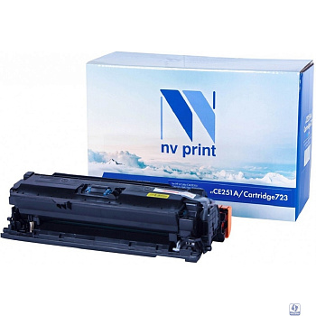 Картридж NVP совместимый NV-CE251A/NV-723 Cyan универсальные для HP/Canon Color LaserJet CP3525/ CP3525n/ CP3525dn/ CP3525x/ LBP 7750 i-Sensys 7750cd/ 7750Cdn (7000k)
