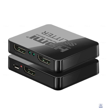 ORIENT HDMI 4K Splitter HSP0102HL, 1->2, HDMI 1.4/3D, UHDTV 4K(3840x2160)/HDTV1080p/1080i/720p, HDCP1.2, питание от USB, пластик.корпус (30103)