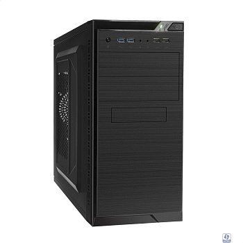 Exegate EX272747RUS Корпус Minitower Exegate QA-412U Black, mATX, <XP500, Black, 120mm>, 2*USB+2*USB3.0, Audio
