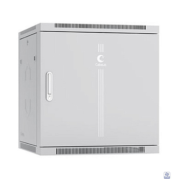Cabeus SH-05F-12U60/60m-R Шкаф телекоммуникационный настенный разобранный 19" 12U 600x600x635mm (ШхГхВ) дверь металл, цвет серый (RAL 7035)