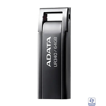A-DATA Flash Drive 64GB UR340 USB3.2 черный [AROY-UR340-64GBK]