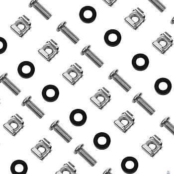 NEOMAX Крепежный набор: винт, шайба, гайка, диаметр M6 (комплект 50 штук) [NM-FTK-M6-101]