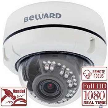 BEWARD NK55002D7 Тип 4-2 ВН, 2 Мп, 1/2.8'' КМОП SONY Exmor, 0.01 лк (день)/0.005 лк (ночь), H.264/MJPEG, 1920x1080 25 к/с, моторизованный объектив 2.8-11.0