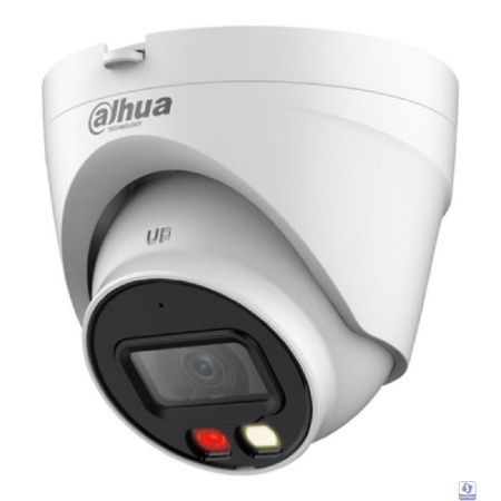 DAHUA DH-IPC-HDW1239VP-SA-IL-0280B-S6 Уличная турельная IP-видеокамера с ИК 30м и LED 30м 2Мп; 1/2.8” CMOS; объектив 2.8мм; ; обнаружение людей IP67; металл, пластик