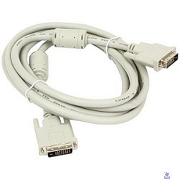 Bion Кабель DVI-D dual link 25M/25M, экран, ферритовые кольца, 1.8 м [BXP-CC-DVI2-018]