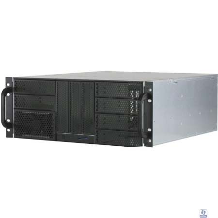 Procase RE411-D9H3-A-45 Корпус 4U server case,9x5.25+3HDD,черный,без блока питания,глубина 450мм,MB ATX 12"x9,6"