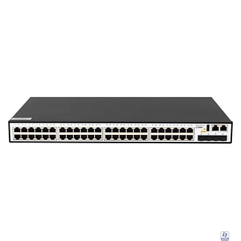 SNR SNR-S2989G-48TX-DC Управляемый коммутатор уровня 2+, 48 портов 10/100/1000Base-T, 4 порта 1/10G SFP+, VSF HA, встроенный БП 18-72V DC, разъем для питания 220V AC неактивен