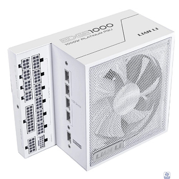 Lian Li  Блок питания  EG1000 / White / ATX 3.1, 1000W, 80 PLUS Platinum, PCIe 5.1, APFC, USB HUB, 120mm FDB Fan, Fully Modular / G9P.EG1000.WE00.RU