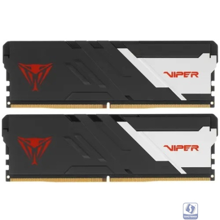 Patriot DDR5 DIMM 32Gb 2x16Gb 7000MHz PVV532G700C32K Viper Venom RTL Gaming PC5-56000 CL32 DIMM 288-pin 1.45В kit с радиатором Ret