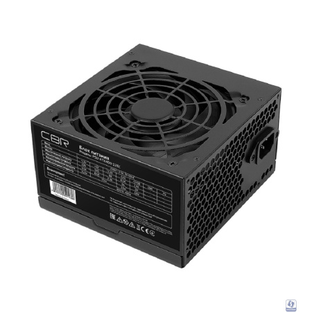 Блок питания CBR ATX 400W, 12см fan, 24pin/1*4pin/1*IDE/2*SATA, кабель питания 1.2м, черный [PSU-ATX400-12EC] OEM