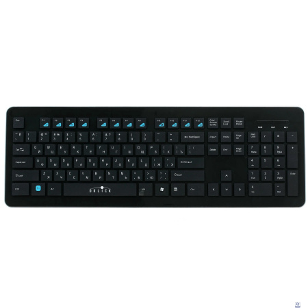 Клавиатура Oklick 870S черный USB беспроводная slim Multimedia [368218]