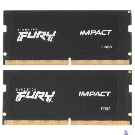 Kingston DDR5 SODIMM 32GB  4800MT/s  CL38  (Kit of 2) FURY Impact PnP KF548S38IBK2-32