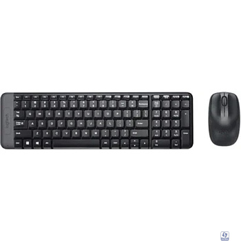 920-003169 Logitech Клавиатура + мышь Wireless Combo MK220 Black USB оригинальная заводская гравировка RU/LAT 