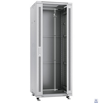 Cabeus SH-05C-37U60/60 Шкаф монтажный телекоммуникационный 19" напольный для распределительного и серверного оборудования 37U 600x600x1833mm (ШхГхВ) передняя стеклянная и задняя сплошная металлическая