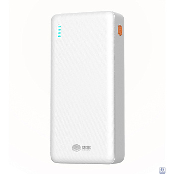 Мобильный аккумулятор Cactus CS-PBFSEA-20000 20000mAh 4.5A USB-A/2xUSB-C белый