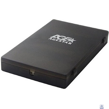 AgeStar SUBCP1 (BLACK) Корпус Black / Пластик / USB 2.0 / SATA Внешний бокс HDD/SSD 2.5 