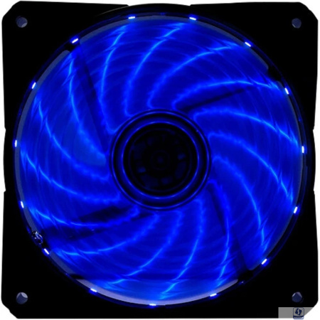 Вентилятор Digma DFAN-LED-BLUE RGB 120мм черный 3-pin 4-pin (Molex) Ret
