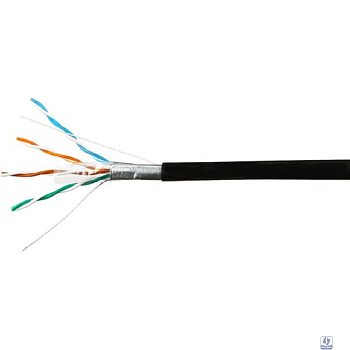 SkyNet Кабель FTP outdoor 4x2x0,51, медный, FLUKE TEST, кат.5e, однож., 305 м, box, черный [CSP-FTP-4-CU-OUT](АК5017986/1693121)