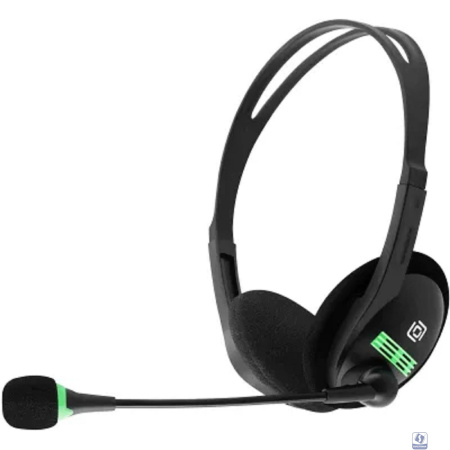 Oklick Наушники с микрофоном Оклик HS-M100 черный 1.8м накладные (1532004)